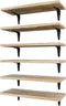 SKYSEN Floating Shelves for Wall Set of 6, 15.7in Wood Wall Shelf