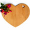 Heart Shaped Cutting Board, 11” x 9” Solid Wood Decorative Serving Board for Cheese, Bread, Snacks