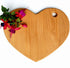 Heart Shaped Cutting Board, 11” x 9” Solid Wood Decorative Serving Board for Cheese, Bread, Snacks