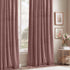 W52 L90, 2 StangH Mauve Rose Velvet Curtains for Bedroom, Nursery Girls Home Decor Room Darkening Thermal Insulated