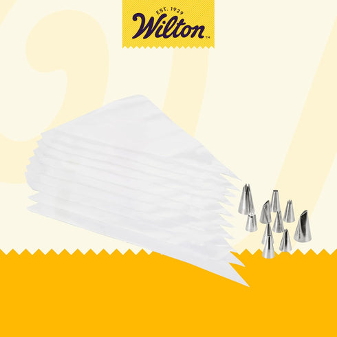 Wilton 20-Piece Beginning Buttercream Decorating Set, Cake Decorating Kit