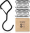 20 PCS S Hooks for Hanging,4 Inch Heavy Duty Closet Hooks with