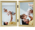 Lawrence Frames Bead Border Design, Double 4x6, Satin Gold