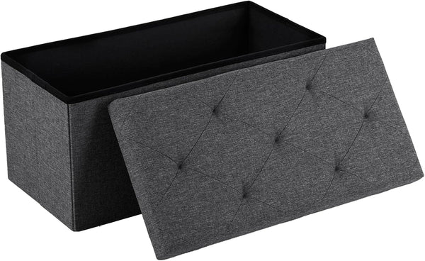 DUMOS 30in Storage Ottoman Bench, Storage Chest, End of Bed Foot Rest