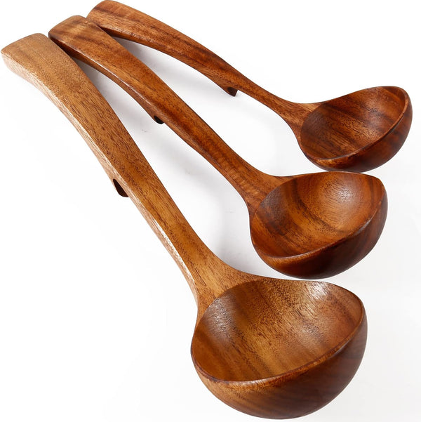 Wooden Cooking Utensils Kitchen Utensil Set by NAYAHOSE, Natural Take Wood Nonstick Hard Wooden Spatula and Spoons