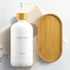 MaisoNovo Bamboo Soap Tray | Wooden-Sink Tray for Bathroom Countertop | Soap Dispenser Tray for Bathroom.