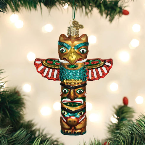 Old World Christmas Multi Totem Pole Ornament
