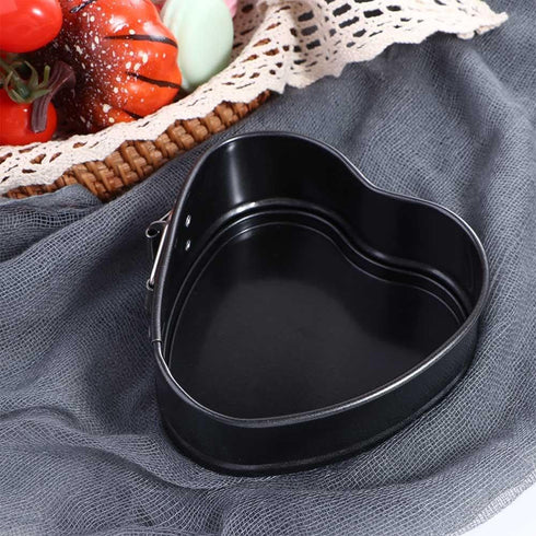 Heart Shaped Springform Cake Mold Pan, Nonstick Bakeware with Removable Loose Base for Cake Baking
