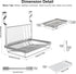 TQVAI Over Sink Dish Drainer Drying Rack, Stainless Steel Foldable Wall Mounted Dish Racks with Drainboard Hanging Rod