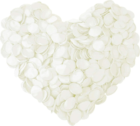 Premium Artificial Silk Rose Petals, 200pcs Ivory Flower Girl Scatter Petals for DIY Wedding Aisle Decoration