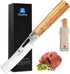 ZhengSheng 4.8” Folding Chef Knife, Ultra Sharp 440A Stainless Steel Blade, Natural Olive Handle, Japanese Style Pocket