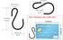 S Hooks for Hanging Plants and Clothes - Heavy Duty Black S Shaped Metal Hooks, 50 Pack