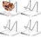 4 Pcs Rock Display Stand with Metal Arms and Acrylic Base, Decorative Easel for Mineral Crystal Display