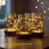 inpmrl 12 Pack 7ft 20 (12 Pack LED Fairy Lights, LED Battery Operated Silver Wire String Lights, Warm White Mini Starry