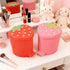 2PCS 1 2 20 3D Strawberry Trash Can, Gallon Small Trash Cans Cutecore Room Decor Kawaii Cute Trash Can for Bedroom