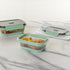 Restaurantware-Fresh Hero 27.2 Ounce Storage Containers, Durable Airtight Food Containers, Microwavable, Green Plastic