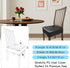 KIDOACOW Set 4, Soft Leather Chair Seat Covers Dining Chairs of Waterproof Seat Covers for Kitchen High Stretch