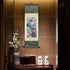 Chinese Landscape Painting Decor, Beautiful Silk Scroll Painting for Home, Vertical Wall Art for Living Room and Bedroom
