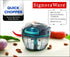 SIGNORAWARE Manual Food Processor, Vegetable Chopper -Easy Pull Hand String- Portable Stainless Steel Hand Food Chopper, Cutter, Garlic Mincer, Onion, Veggie, Fruit Chopper, Dicer w/Container (15 oz) by SIGNORA WARE
