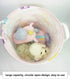 QUEENLALA Large Storage Basket, Collapsible Round Laundry Hamper for Boys and Girls Clothing (Pink Unicorn)