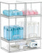 Gajiuhon Baby Bottle Organizer, Large Capacity Stackable Acrylic Storage with Non-Slip Pads, for