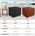 24L 24W 20H inch, NettyPro Waterproof Patio Ottoman Cover Square Outdoor Furniture Side Table Cover, x x Black