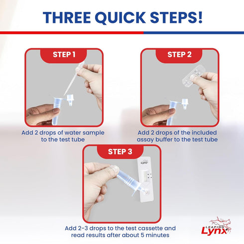 Bacteria Water Test Kit Coliform, E. coli & Salmonella Detection for Well & Tap Water | Rapid Home Drinking Water