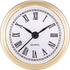 Hicarer Mini Quartz Clock Insert | 2.4 Inch (61 Mm) Round Clocks Head | Roman Number Replacement Movement, White Face