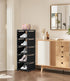 XXXAXXX 6-Tier 9.84" Closet Narrow Shoe Rack, Vertical Small Space Shoe Organizer, Compact Slim Shoe Shelf