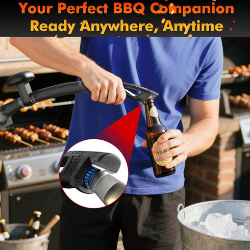 Sommilk BBQ Grill Brush Bristle Free - Grill Cleaner Brush with Replaceable Heads for Cast Iron/Stainless Steel