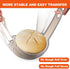 Silicone Bread Sling Oval and Round - Non-Stick & Easy Clean Reusable Oval Silicone Baking Mat for dutch oven. With Long Handles Sourdough Bread Baking mat tools supplier Liner (Gray)