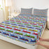 Set 1 Train Bedding Twin,Construction Train Bed Sheets Colorful Cartoon Smoking Steam Engine Fitted Bed Sheet for Kids