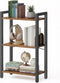 VASAGLE 3-Tier Bookshelf, Bookcase with Steel Frame, Book Shelf for Living Room,