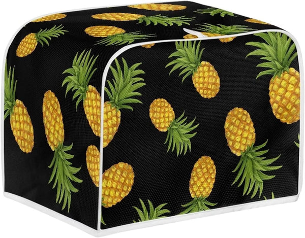 Toaster Cover 2 Slice, Pineapple Pattern Dust Cover, Protective Cover for Kitchen Toaster Oven, Machine Washable