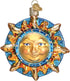 Old World Christmas Ornaments Glass Blown Fanciful Sun, Outer Space Gifts for Christmas Tree, 22034