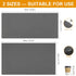 Coffee Mat Dish Drying Mats for Kitchen Counter, Waterproof Coffee Bar Accessories, Deep Gray, 12"*19"