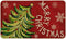 Artoid Mode Xmas Tree Doormat, Merry Christmas Snowflake Winter Decor, 17x29 Inch Indoor Outdoor Rug