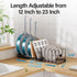 ORDORA Expandable Pots and Pans Organizer Under Cabinet, Cutting Board Pot Lid Holder with 10 Adjustable Dividers