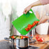 Kitchen Plastic Cutting Board Set, Extra Thick Flexible Non-Slip Chopping Board with Colored Icons, Set of 4