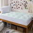 Hansleep Memory Foam Twin Size Mattress Topper - Gel Twin Mattress Pad with Deep Pocket, 39x75 Inches, White