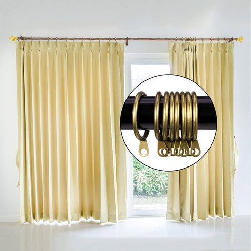 Shappy 20 Packs Metal Drapery Curtain Rings - Hanging Rings for Curtains and Rods, 30 mm Internal Diameter (Antique