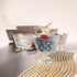 Set 4, 9oz (4PCS) Vintage Glass Dessert Bowls, of Glass Ice Cream Sundae Cups with Sunflower Pattern Glass Dessert