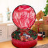 ProPik Christmas Wreath Storage Bag 24" - Heavy Duty Container with Tear Resistant Material, 24” X 8” (Red)