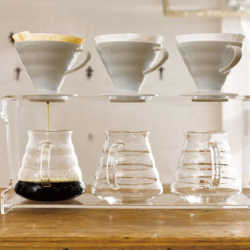 Hario V60 Ceramic Coffee Dripper, Pour Over Cone Coffee Maker Size 01, White