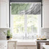 Sage Green Grey Ombre Valances for Windows, Modern Geometric Kitchen Curtains Window Treatment Decor, Abstract Art Aesthetic Cream Rod Pocket Short Window Valances for Living Room/Bedroom, 54" x 18"