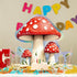 43.3 37.4 Inch Teling x Large Mushroom Photo Prop Party Decoration Forest Mushroom Cutout Backdrop Decor Woodland Fairy