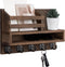 Key and Mail Holder Wall Mount, Key Hanger with Long Storage Box and 5 Hooks for Home Decor Organizer