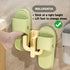 4 Pack Wall Mounted Shoe Rack - Premium Hanging Shoe Organizer Shelf with Sticky Hanging Mounts, Door Shoe Hangers