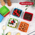 Webake 3.5 Inch Jumbo Baking Cups Reusable Silicone Square Cupcake Liners Non-stick Muffin Mold (Pack of 8)
