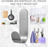 Self Adhesive Towel Hooks, 304 Stainless Steel Heavy Duty Shower Hook for Bathroom, Kitchen, 20 Pack